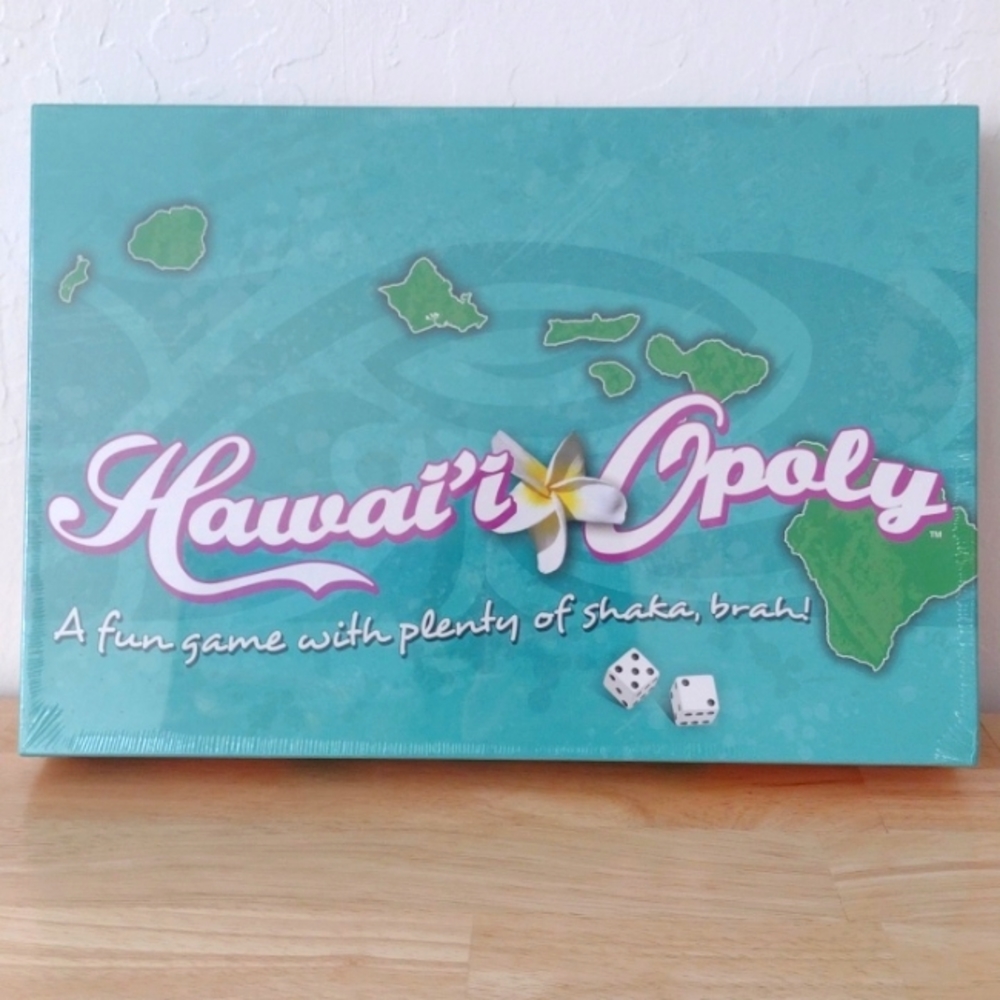 Hawai'i-Opoly Board Game - Teal and Pink